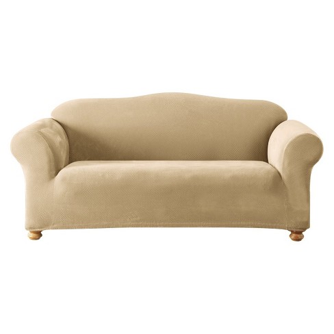 Stretch Pique Loveseat Slipcover Sure Fit Target