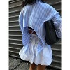 Women's Schooled Bubble Mini Skirt - Blue Blush - 4 of 4