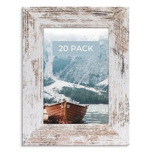 Golden State Art Wood Grain Wide Molding MDF Picture Frame 0.59 Inch Thickness, 20-Pack 5x7, 16-Pack 8x10 - 1 of 4