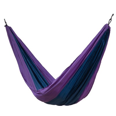 Makena Camping Hammock - Blue/Purple - Sol Living: Durable Outdoor Nylon, No Assembly Required, Includes Storage Bag