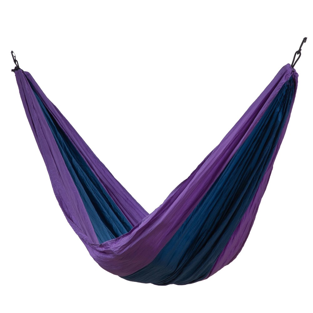 Photos - Hammock Makena Camping  - Blue/Purple - Sol Living: Durable Outdoor Nylon, No Assembly Required, Includes Storage Bag