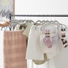 VECELO 20 pk Plastic Hanger Non Slip Clothes Hangers with Metal Clips and 1 Magic Hangers & 2 Tie Rack - 4 of 4