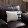 14"x20" Oversize Glenn Teddy and Plaid Twill Lumbar Throw Pillow - Bearpaw - 2 of 4