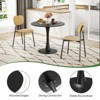 Kumasinova Modern 31.5" Round Dining Table,Small Kitchen Table with Pedestal Base for 2-4 People,Dining Room Table for Kitchen,Living Room,Office - 3 of 4