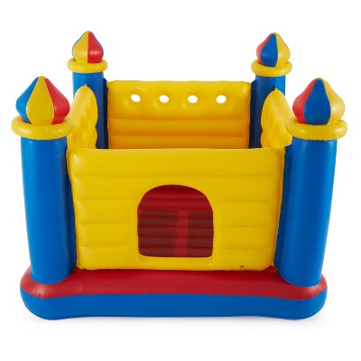Colorful Inflatable Castle Bouncer with Turrets for Kids