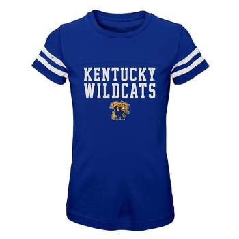NCAA Kentucky Wildcats Girls' Striped T-Shirt