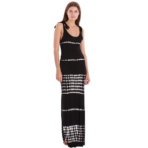 Riviera Sun Womens Tie Dye Maxi Dress - Side Slit Knit Sundress for Women - 1 of 3