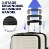 YONWAY 3 Piece Luggage Set, Expandable Hardside Carry-On Luggage, with front opening, with TSA lock & Spinner Wheels, for Travel - 4 of 4