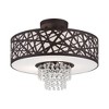 Livex Lighting Allendale 3 - Light Semi-Flush Mount in  Bronze - 3 of 4