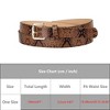 INSPIRE CHIC Women's Slim Thin Snakeskin Embossed Faux Leather Skinny Belts Waistband - 4 of 4