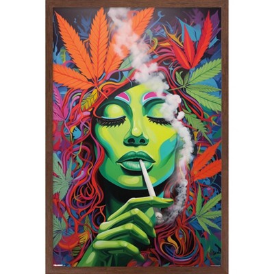Trends International Ray Heere - Marijuana Popart 2 Framed Wall Poster Prints