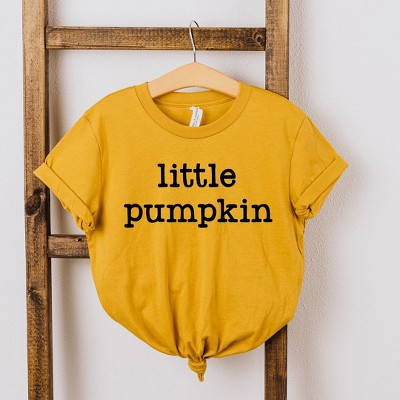 The Juniper Shop Little Pumpkin Typewriter Kids Short Sleeve Tee