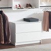 HomeStock Devi Series 31.5–94.5in. W  Modular Closet System Wall Mount Double Hanging Rods 4-Shelf Wood Closet System - 4 of 4