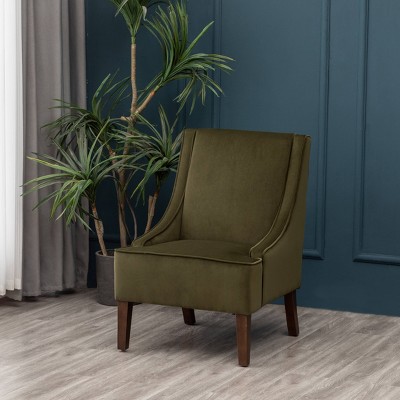 Green velvet cheap chair target