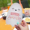 Big Dot of Happiness Pastel Halloween - Shaped Fill-In Invitations - Pink Pumpkin Party Invitation Cards with Envelopes - Set of 12 - 2 of 4