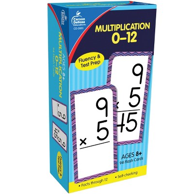 Carson Dellosa Education Multiplication 0-12 Flash Cards, Grade 3-5 (94 cards)
