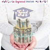 Big Dot of Happiness Groovy Grad - DIY Hippie Graduation Party Money Holder Gift - Cash Cake - 3 of 4