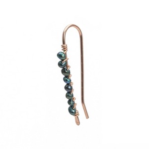 Black Pearl Ear Climbers - 1 of 4