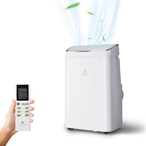14000 BTU portable air conditioner (ASHRAE) with dehumidifier, fan, sleep mode, 24-hour timer; energy-efficient, cools up to 700 sq. ft. - 1 of 4