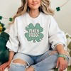 Simply Sage Market Women's Graphic Sweatshirt Pinch Proof Shamrock - 2 of 3