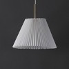 JONATHAN Y Alden 14.25" 1-Light Classic French Country Iron LED Pendant with Pleated Shade: Dimmable, ETL Listed, Adjustable Height - 4 of 4