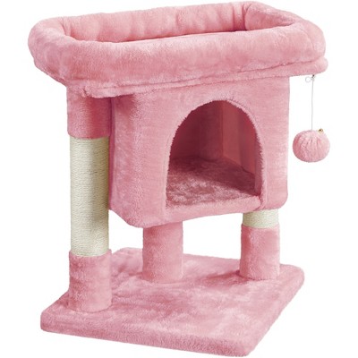 Yaheetech 23.5" Small Cat Tree Condo with Plush Perch