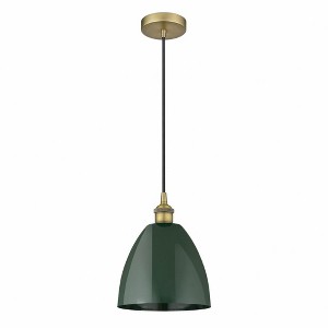 Plymouth Dome - 1 Light Cord Hung Mini Pendant In Industrial Style-12.88 Inches Tall and 9 Inches Wide - 1 of 1