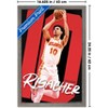 Trends International NBA Atlanta Hawks - Zaccharie Risacher 25 Framed Wall Poster Prints - 3 of 4
