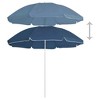 Garden Parasol Sand 100% Polyester, Steel 70.9 in diameter  vidaXL - 2 of 4