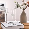 Dawhud Direct Clear Glass Candle Holder for Pillar, Floating, and LED Candles - Set of 3, Clear - 3 of 4