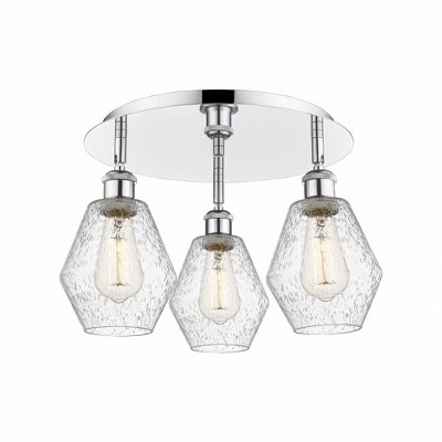 Cindyrella - 3 Light Flush Mount In Industrial Style-10 Inches Tall and 17.75 Inches Wide