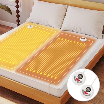 Heated Electric Mattress Pad Full\Twin\King\Queen Size with 12 Heating Levels Auto Shut Off