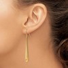 Black Bow Jewelry 14k Yellow Gold Long Polished Teardrop Dangle Earrings, 52mm (2 Inch) - 3 of 4