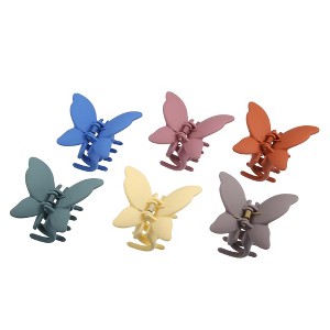 Unique Bargains Butterfly Hair Claw Clip 6 Pcs - 1 of 4
