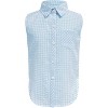 Girls Plaid Sleeveless Button Down Shirt Summer Crop Tops Tie Knot Blouse Tank Tops 4-13Y - 2 of 4