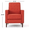 Modern Recliner Chair, Upholstered Lounge Armchair with Button-Tufted Backrest and Padded Seat for Living Room or Bedroom - Koiai - 4 of 4