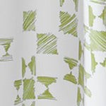 white -green patchwork