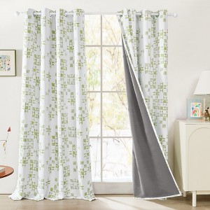 Deconovo Recycled Mountain Ash Blackout Curtains(2 Panels) - 1 of 4