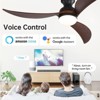 Sofucor Wood Ceiling Fans with Lights and Remote Noiseless Reversible DC Motor 3 Blades for Farmhouse Patio Living Room Bedroom Office Indoor Outdoor - 2 of 4