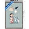 Trends International Disney Lilo and Stitch: Starry-Eyed - Clouds and Moon Framed Wall Poster Prints - 3 of 4