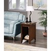 HomeStock Belmont End Table with Exposed Charging Station, 2 Outlets, 2 USB Ports, Modern Side Table with Bottom Shelf for Living Room Use - 2 of 4