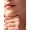 Silver Birthstone Ring for Women, Dainty Teardrop Adjustable Band Ring, Love Statement Promise Ring for Her - 4 of 4