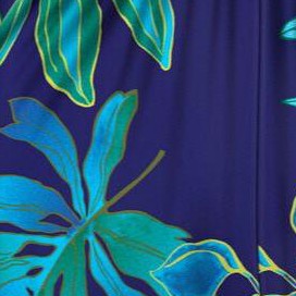 navy leafy tropical