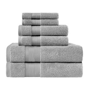 Luxury Cotton Heavyweight Solid Plush Towel Set by Blue Nile Mills - 1 of 4