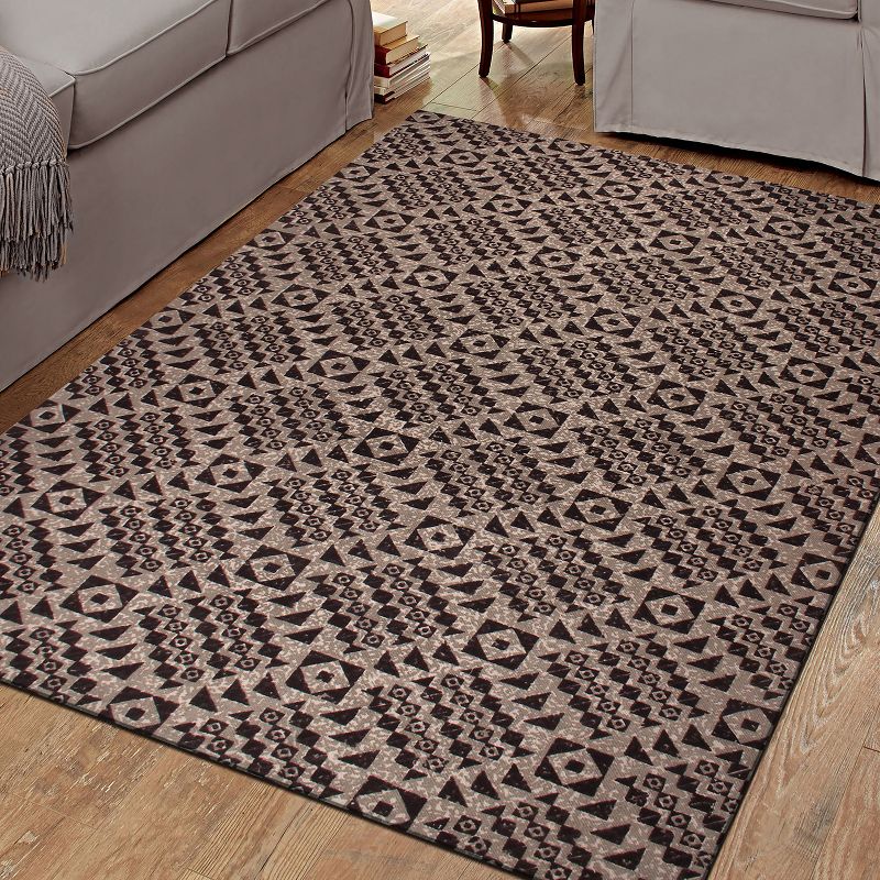 Diamond Printed Cotton Flat-weave Indoor Area Rug by Blue Nile Mills, 2 of 5