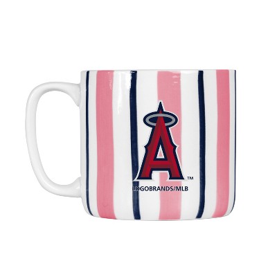 MLB Los Angeles Angels Striped Coffee Mug - 16oz