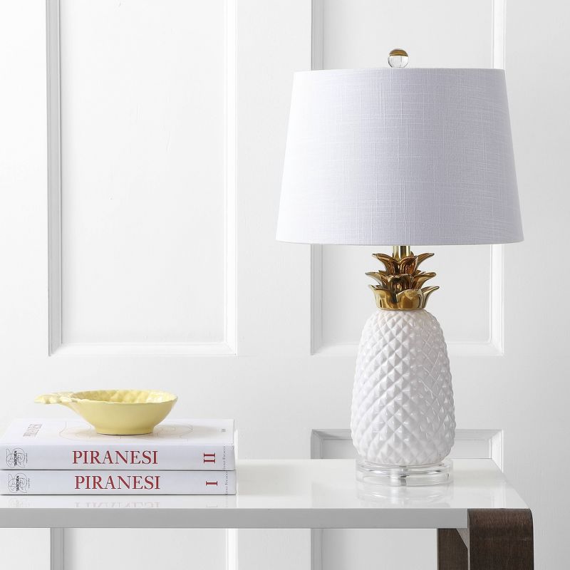 23" Ceramic Pineapple Table Lamp (Includes Energy Efficient Light Bulb) - JONATHAN Y, 4 of 8