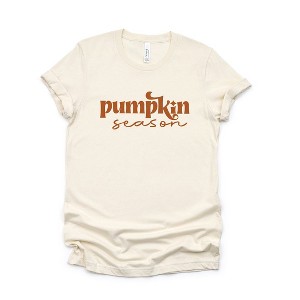 Simply Sage Market Women's Pumpkin Season Cursive Short Sleeve Graphic Tee - 1 of 4