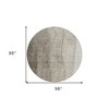 Taupe Brown And Ivory Ombre Washable Indoor Outdoor Area Rug - 3 of 4