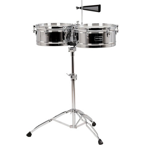 Gon Bops Fiesta Series Timbale Set 13 And 14 In. Chrome : Target